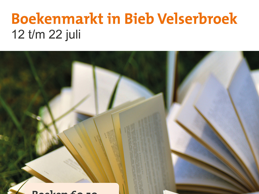 Boekenmarkt in Bibliotheek Velserbroek