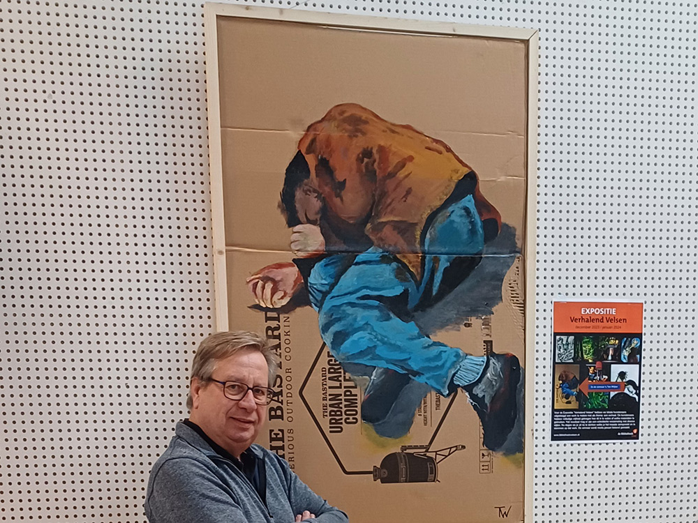 Ton Wijker wint Expositie wedstrijd Verhalende kunst in Velsen